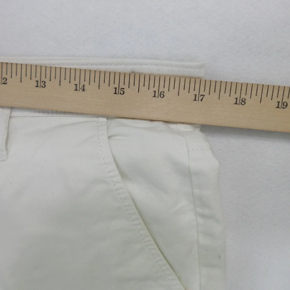 AG Adriano Goldschmied Green Label Mens White Slim Chino Pants Size 33 Stretch
